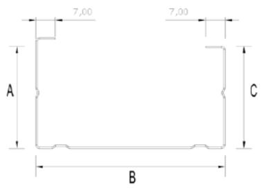 [C.50x50x06x3000] Perfil Montante de 50x0.60 mm